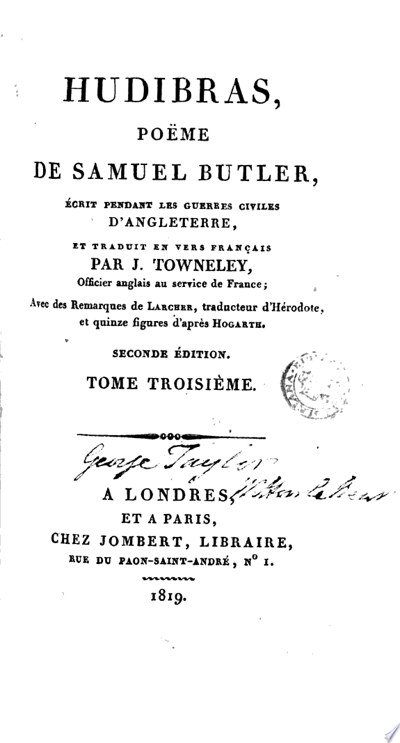 Hudibras,